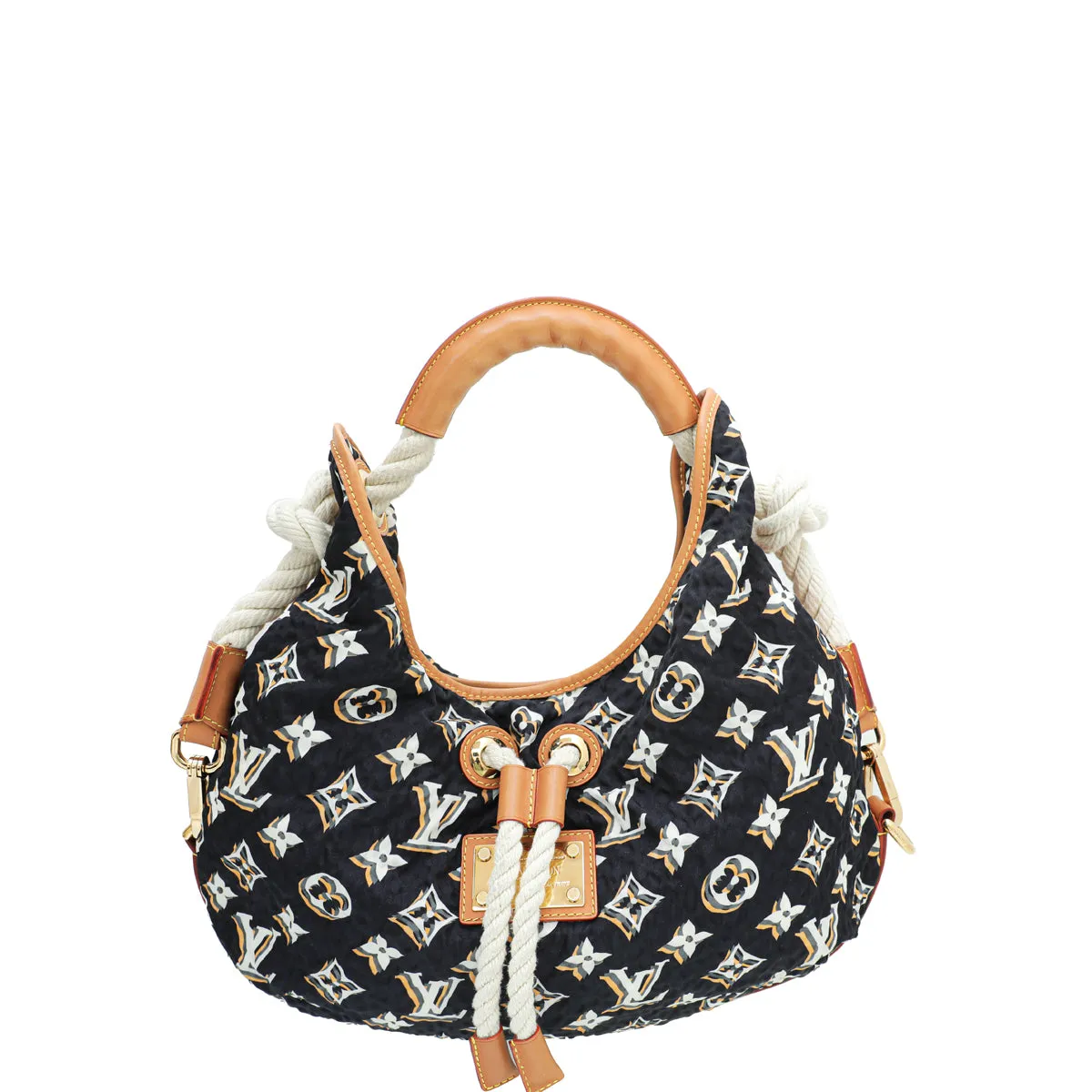 Bulles Louis Blue Navy Vuitton MM Monogram Premium customer care Bag Handcrafted