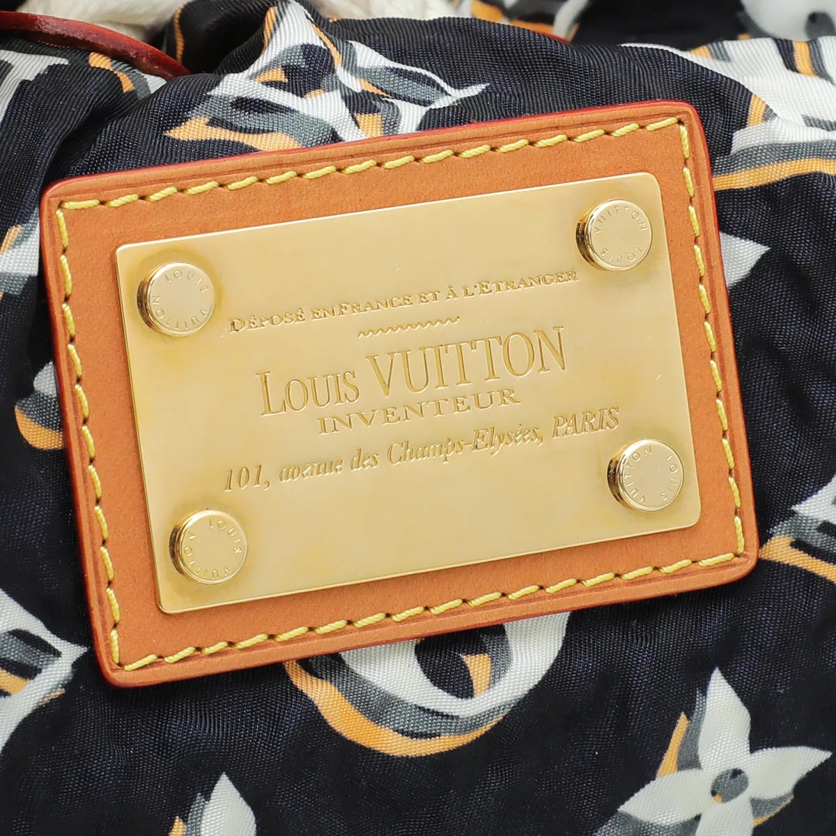 Bulles Louis Blue Navy Vuitton MM Monogram Premium customer care Bag Handcrafted