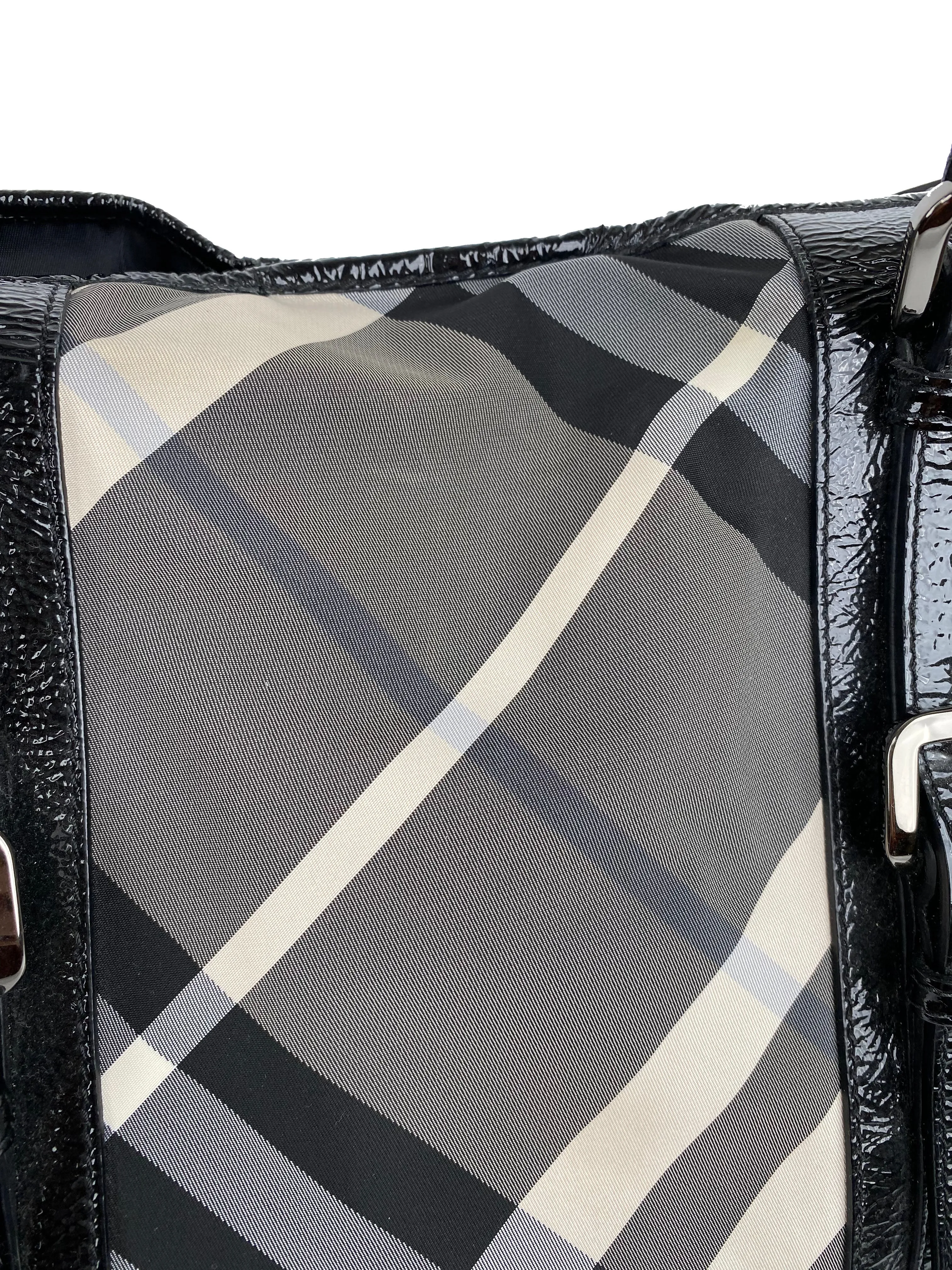 Burberry Black & White Large Grey Tote