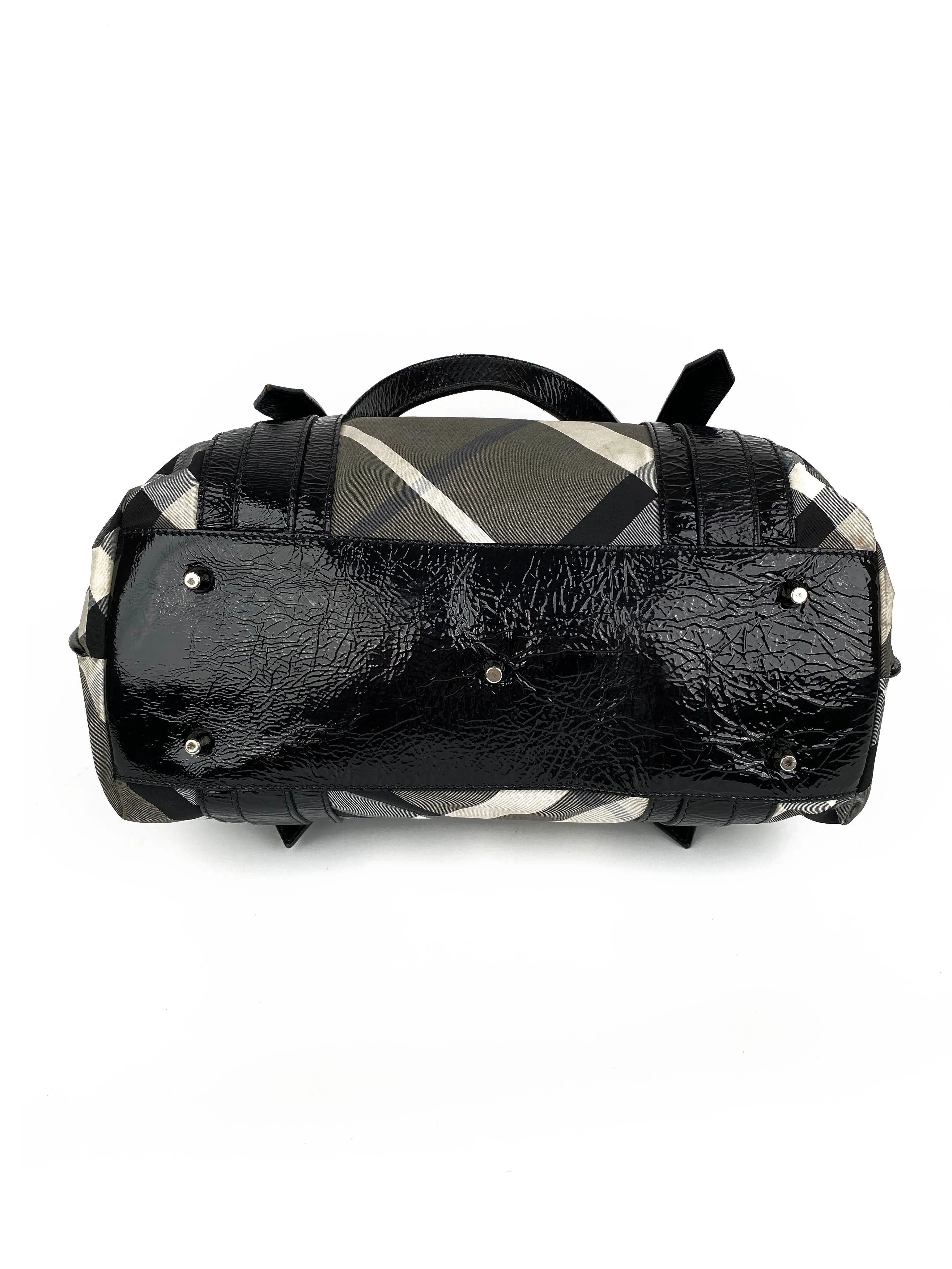 Burberry Black & White Large Grey Tote