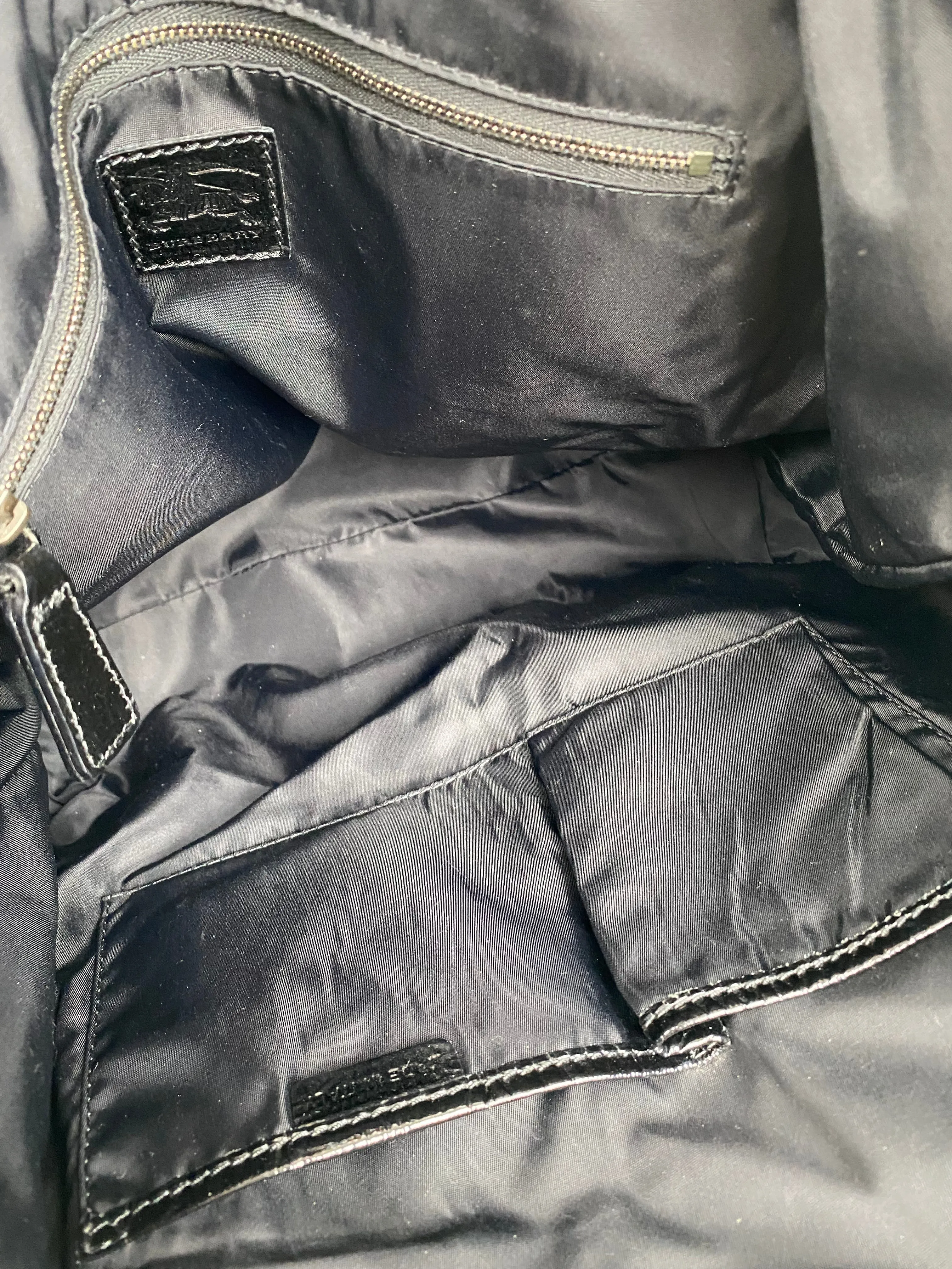Burberry Black & White Large Grey Tote