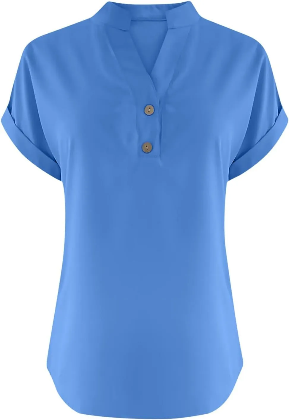 Button Down Shirts for Women Lightweight Cotton Linen Cap Sleeve Tops Casual Loose Spring Summer Beach Blouses