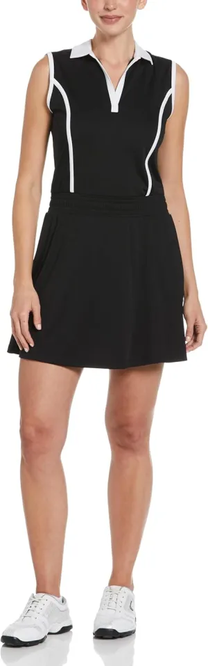Callaway Women's Color Block Sleeveless Golf Polo Dress
