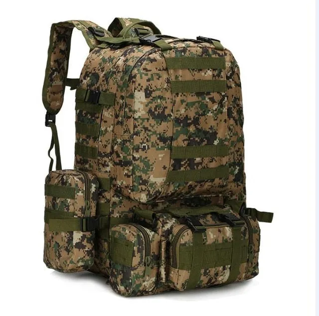 Camping Backpack Outdoor Men Top-selling 50L Tactical Molle in Travel 4 Bag Military Bags Army Hiking Sport Summer markdown 1 Climbing Bag Backpack Rucksack