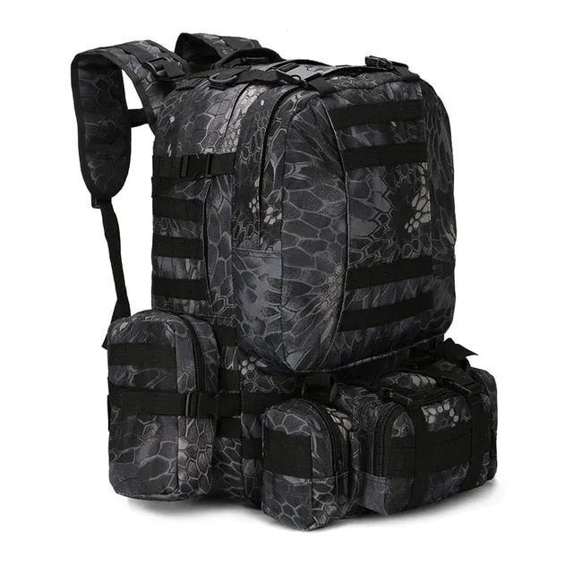 Camping Backpack Outdoor Men Top-selling 50L Tactical Molle in Travel 4 Bag Military Bags Army Hiking Sport Summer markdown 1 Climbing Bag Backpack Rucksack