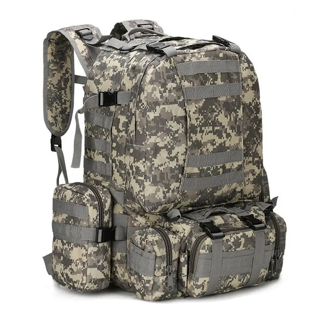 Camping Backpack Outdoor Men Top-selling 50L Tactical Molle in Travel 4 Bag Military Bags Army Hiking Sport Summer markdown 1 Climbing Bag Backpack Rucksack