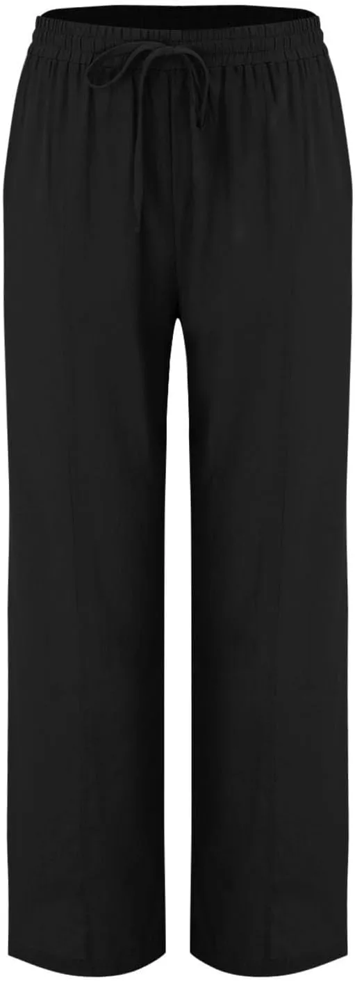 Cargo Pants for Women Capri Pants for Women Elastic High Waisted Knit Casual Palazzo Trousers with Pockets Womens Capri