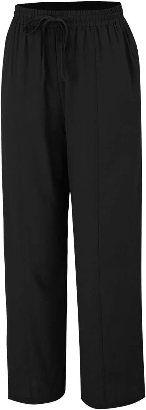 Cargo Pants for Women Capri Pants for Women Elastic High Waisted Knit Casual Palazzo Trousers with Pockets Womens Capri