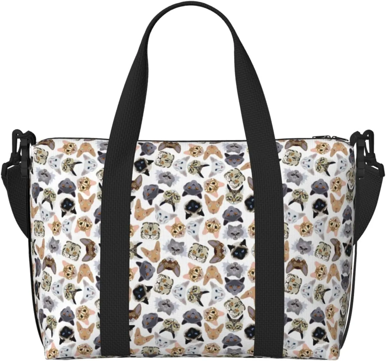 Carry On Duffle Bags Overnight Weekender Bags for Women, cute cats A Personal Item Travel Bag, Travel Essentials Sport Gym Bag for Men Women