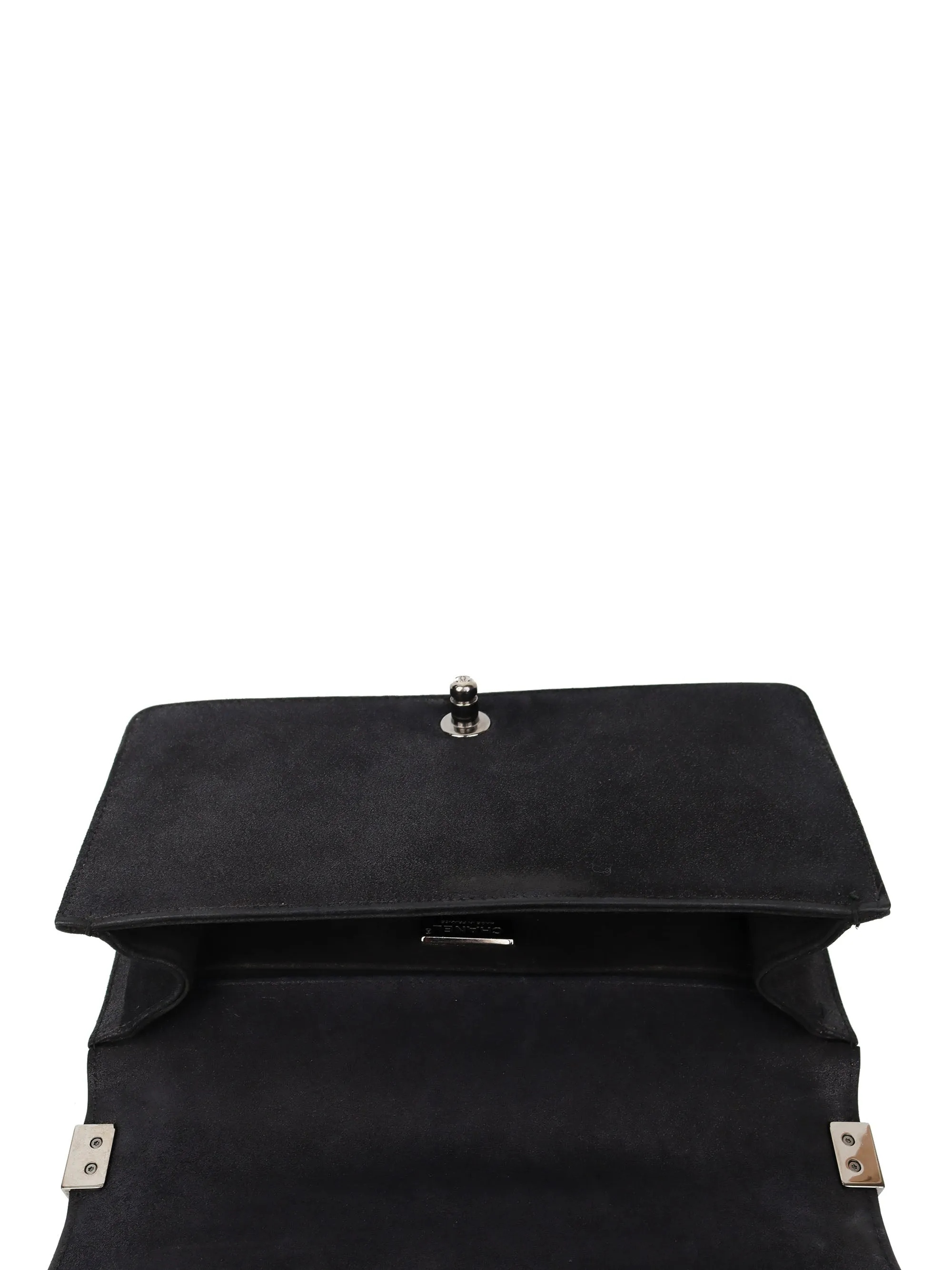 Chanel Black & White Sequin Medium Boy Bag