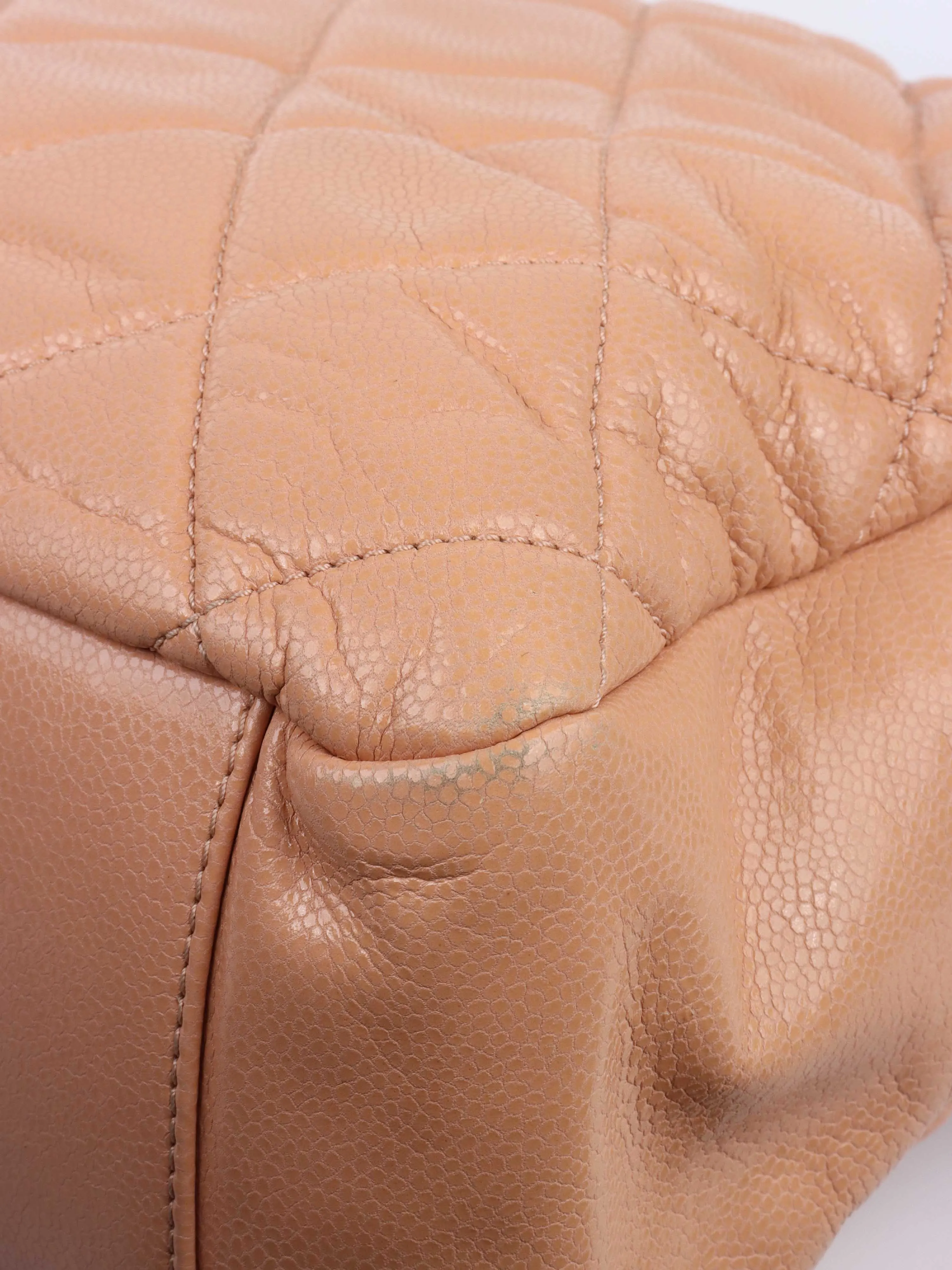 Chanel Patent Salmon Leather Shoulder Bag.