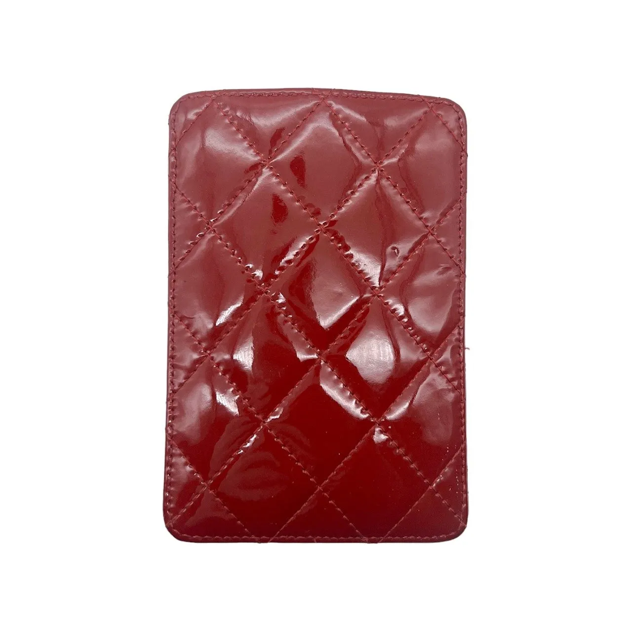 Chanel Red Patent Leather Card Holder