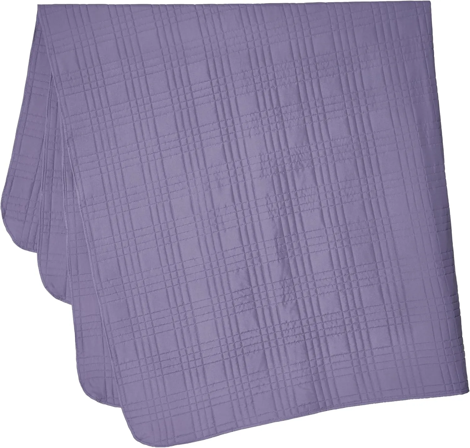 Chezmoi Collection Kingston Queen Size Bedspread Set, 3-Piece Dusty Purple Oversized Quilted Microfiber Lightweight Bedspread Coverlet (100"x106") for All Seasons