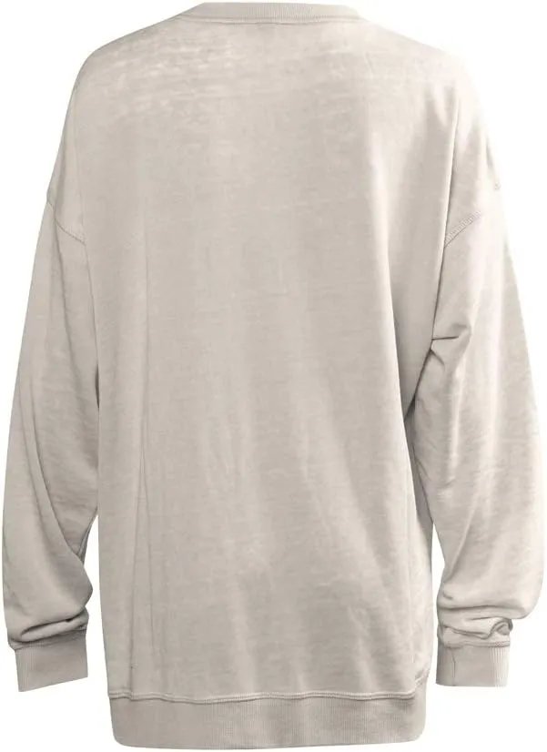 chicka-d NCAA womens Burnout Fleece Pullover