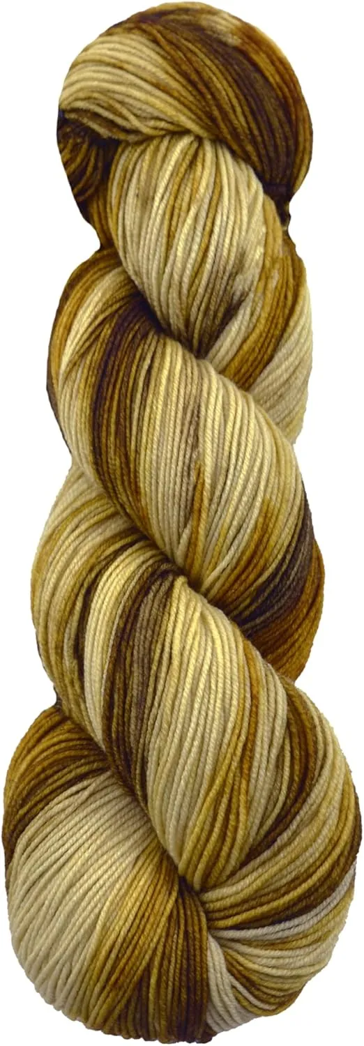 Circulo Lucky Feet - Hand-Painted Superwash Merino Wool Socks Yarn Soft, Comfortable and Durable - Sport Weight, 360 yds, 3.52 oz Color: 9435 - Desert