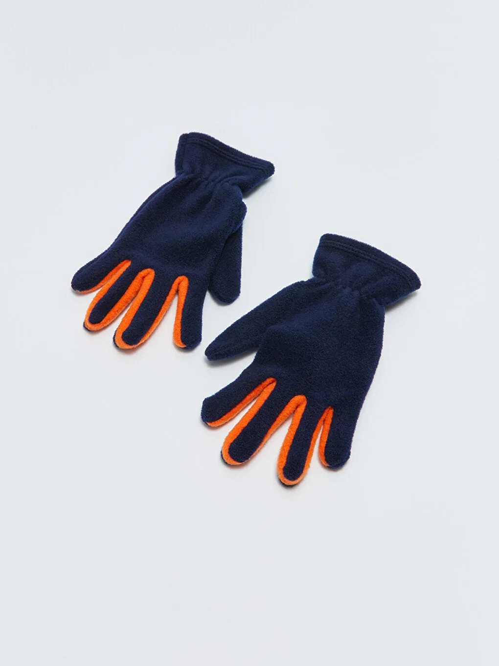 Color Blocked Boy's Fleece Gloves