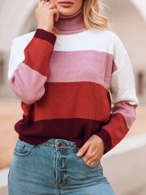 Color Blocked Cozy Sweater