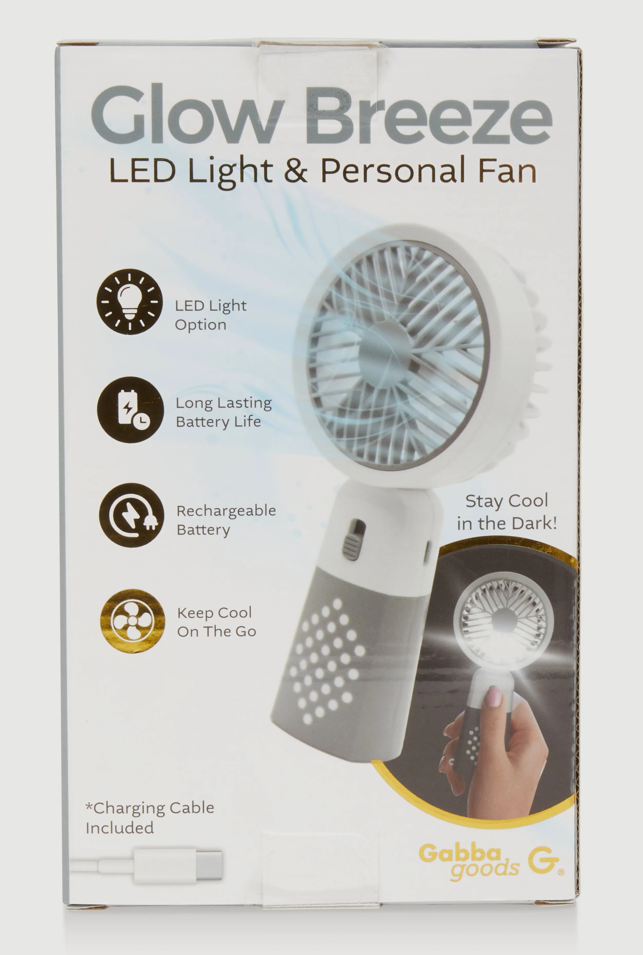 Color Blocked Handheld Fan