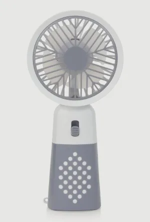 Color Blocked Handheld Fan