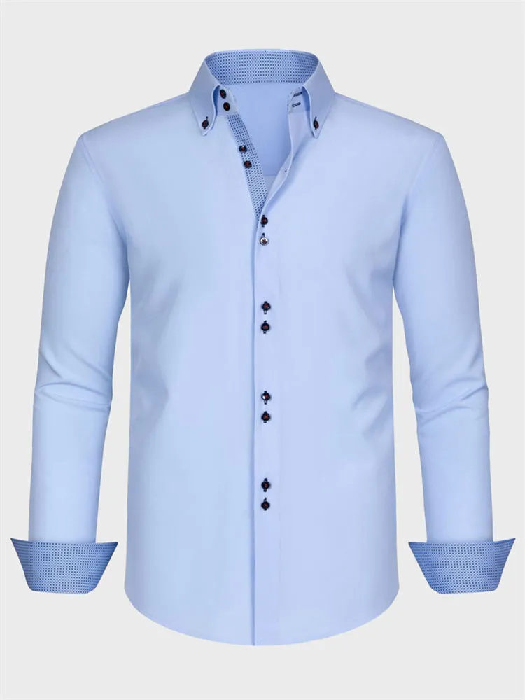 Color-Blocked Men's Shirt