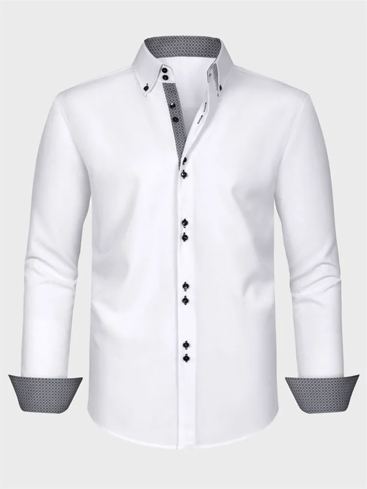 Color-Blocked Men's Shirt