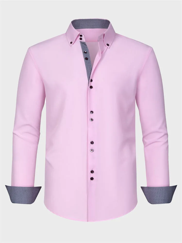 Color-Blocked Men's Shirt