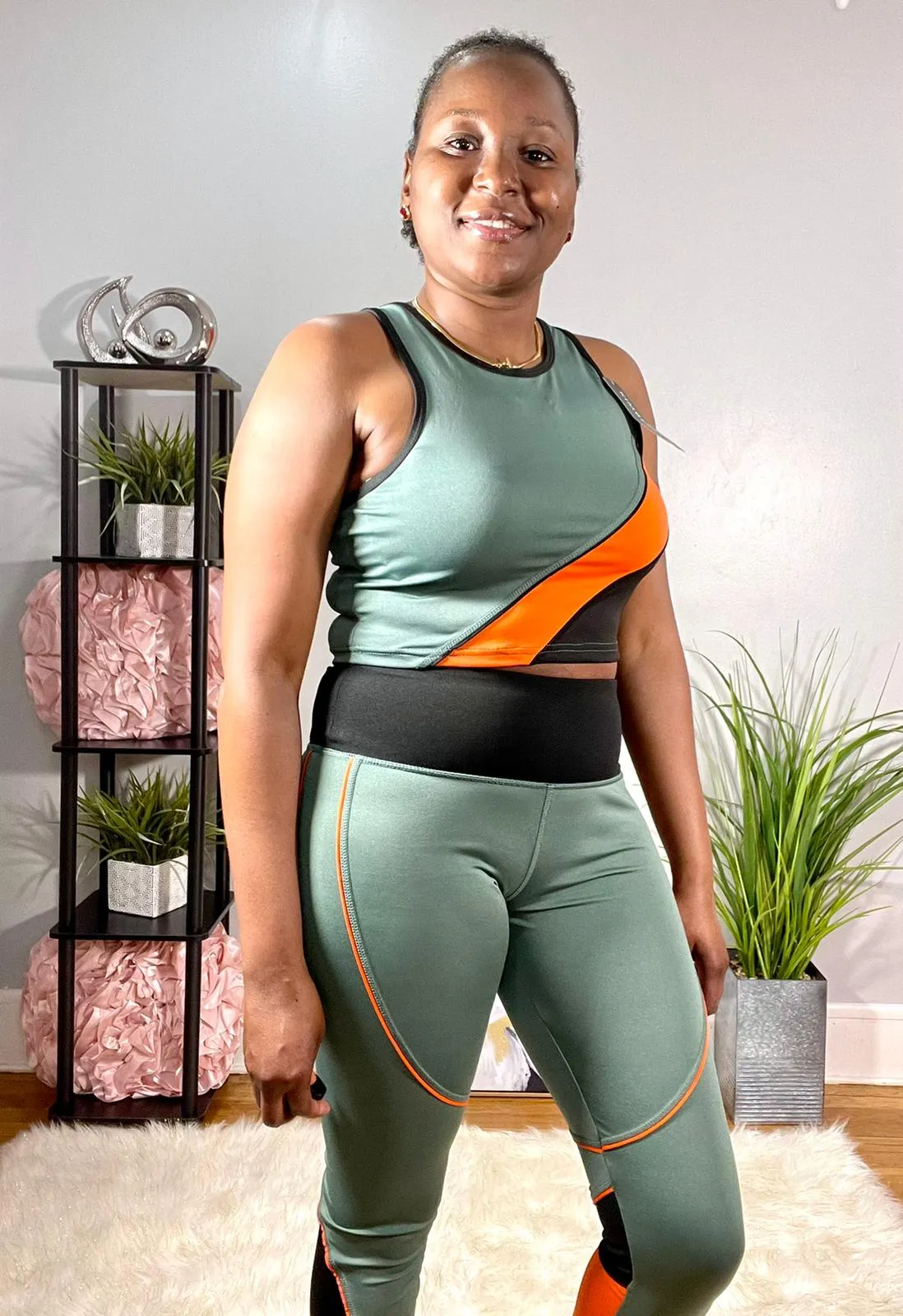 Color Blocked Yoga Set