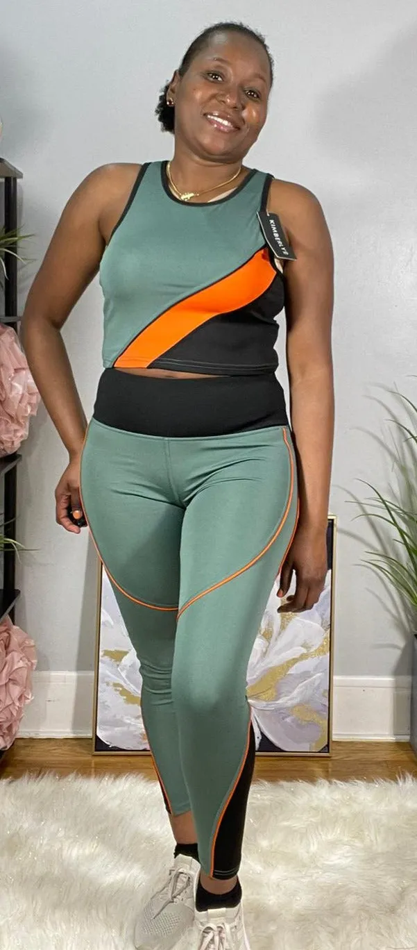 Color Blocked Yoga Set