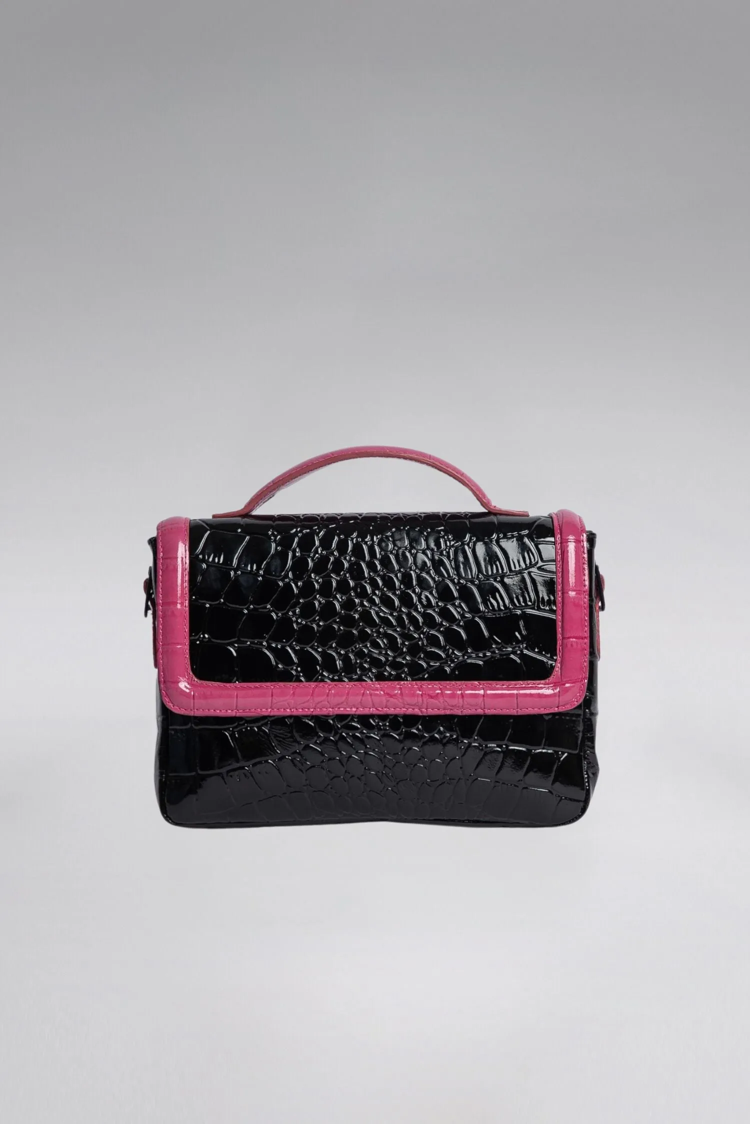 Colorblock Patent Lori Messenger Bag