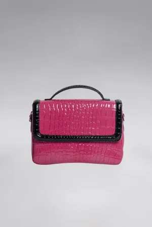 Colorblock Patent Lori Messenger Bag