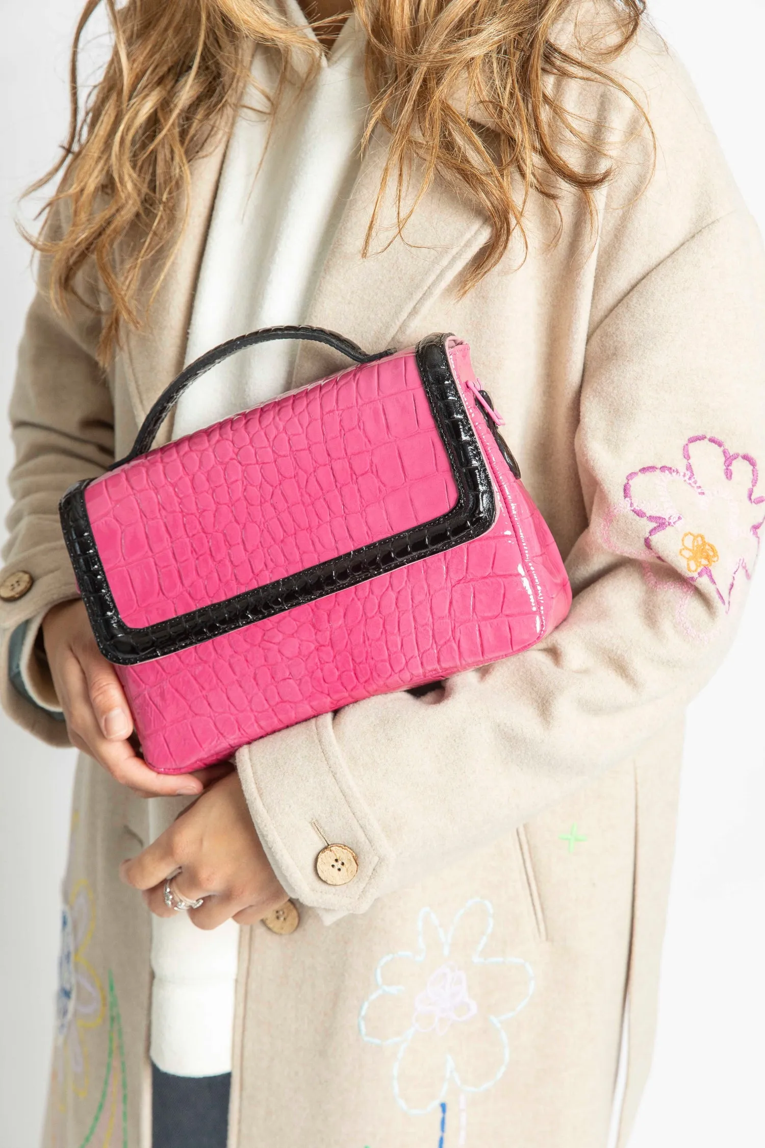 Colorblock Patent Lori Messenger Bag