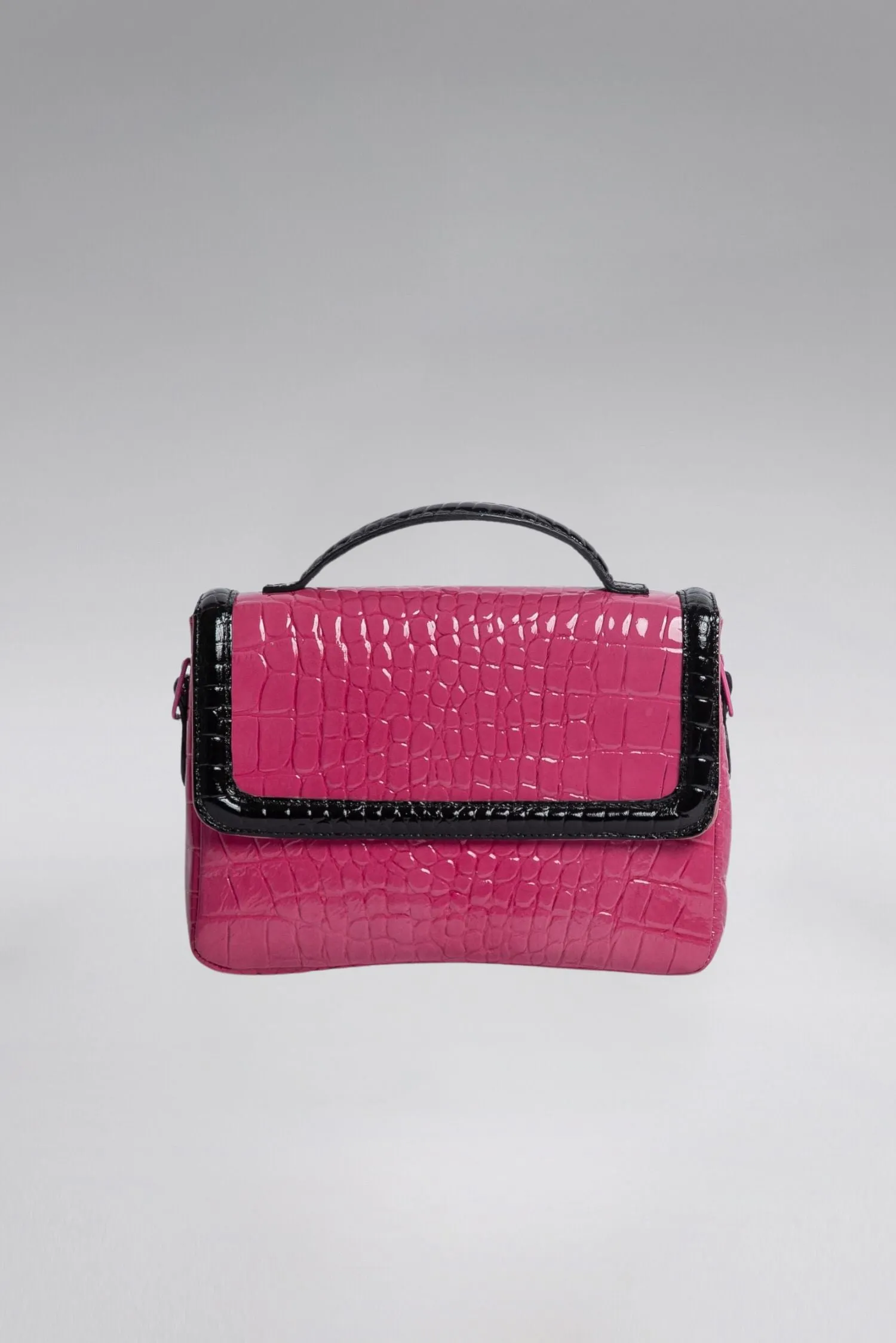 Colorblock Patent Lori Messenger Bag