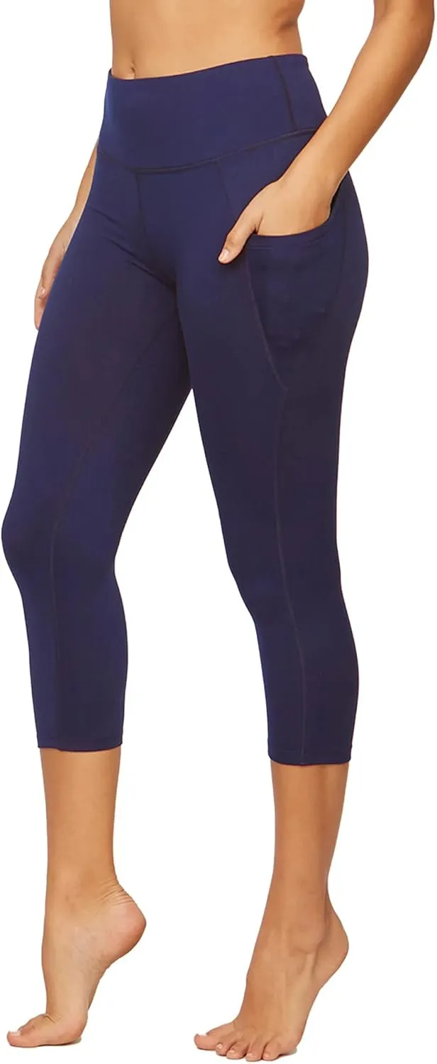 COLOSSEUM Active Women's Nadia High Rise Spandex Blend Capri Legging with Pockets