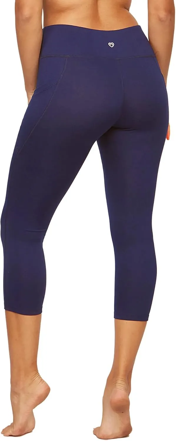 COLOSSEUM Active Women's Nadia High Rise Spandex Blend Capri Legging with Pockets
