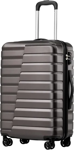 Coolife Luggage Suitcase Carry on Hardside PC ABS Spinner TSA Lock Telescopic Handle