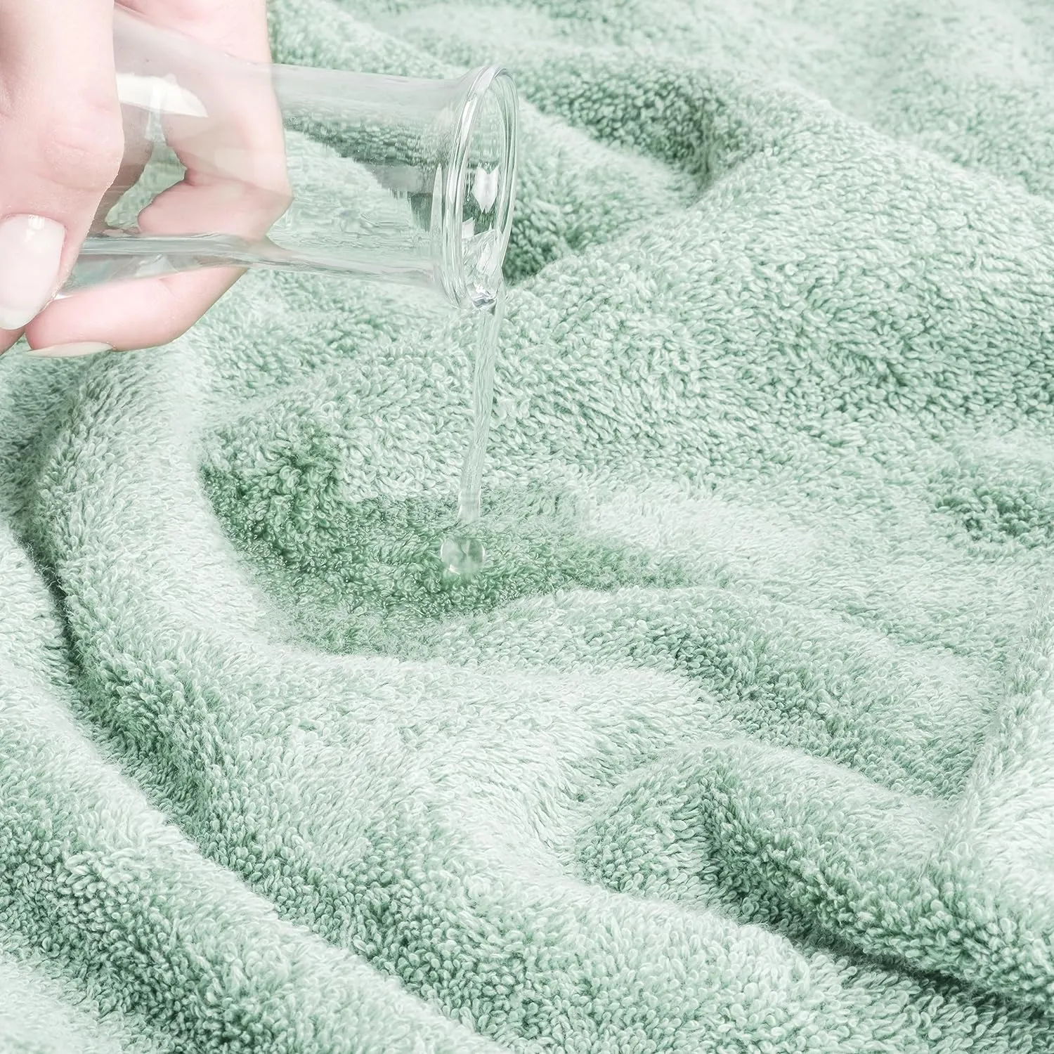 Cotton Paradise 100% Cotton 6 Piece Bath Linen Sets for Bathroom