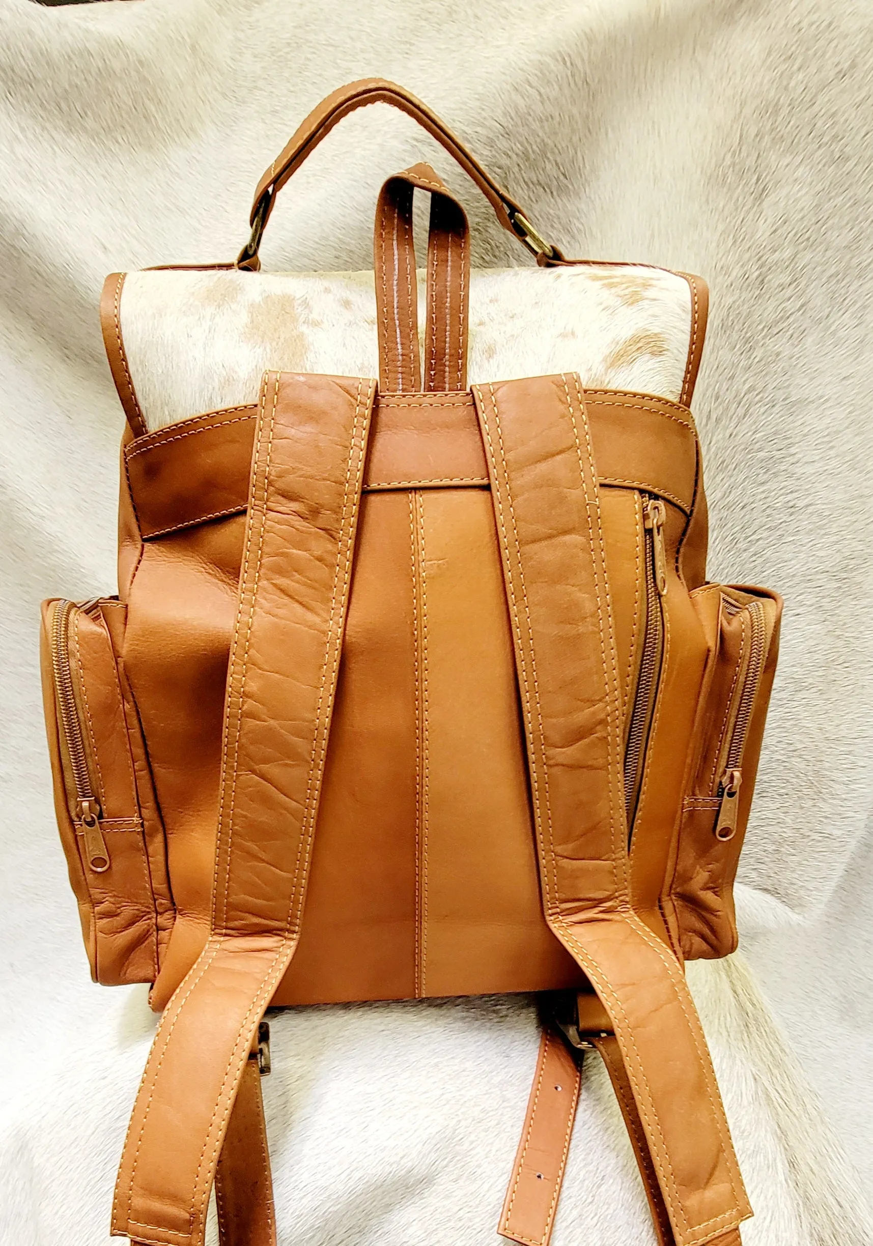 Cowhide Backpack Bag