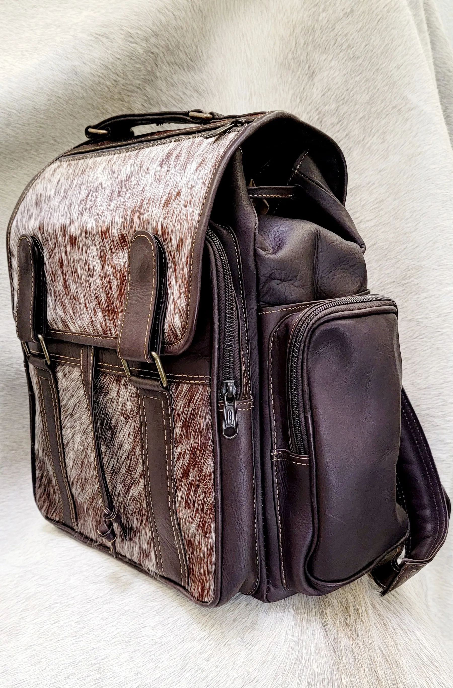 Cowhide Backpack Bag