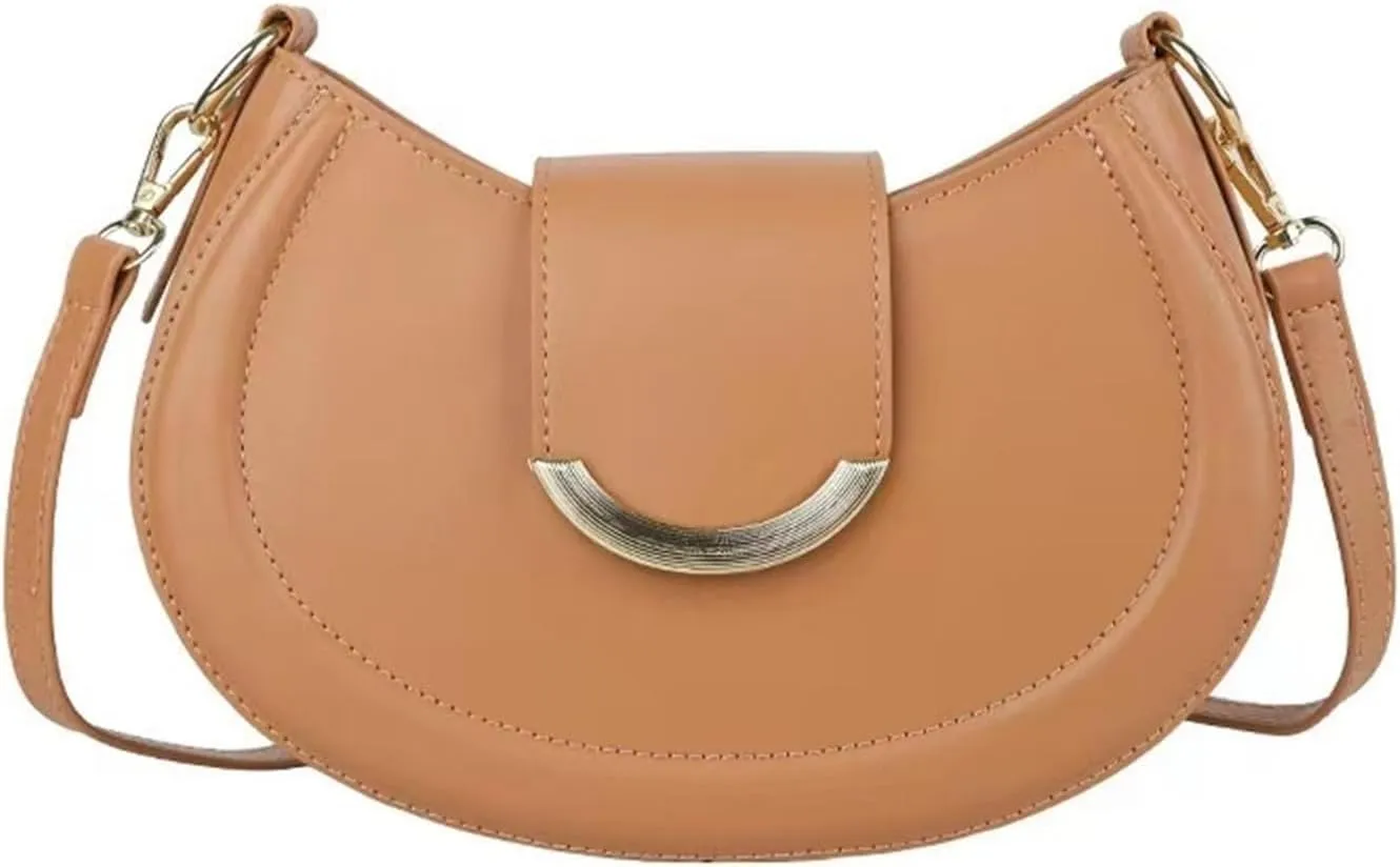 Crossbody bag, high-class sense of fashion trend women's bag shoulder armpit bag (Yellow)