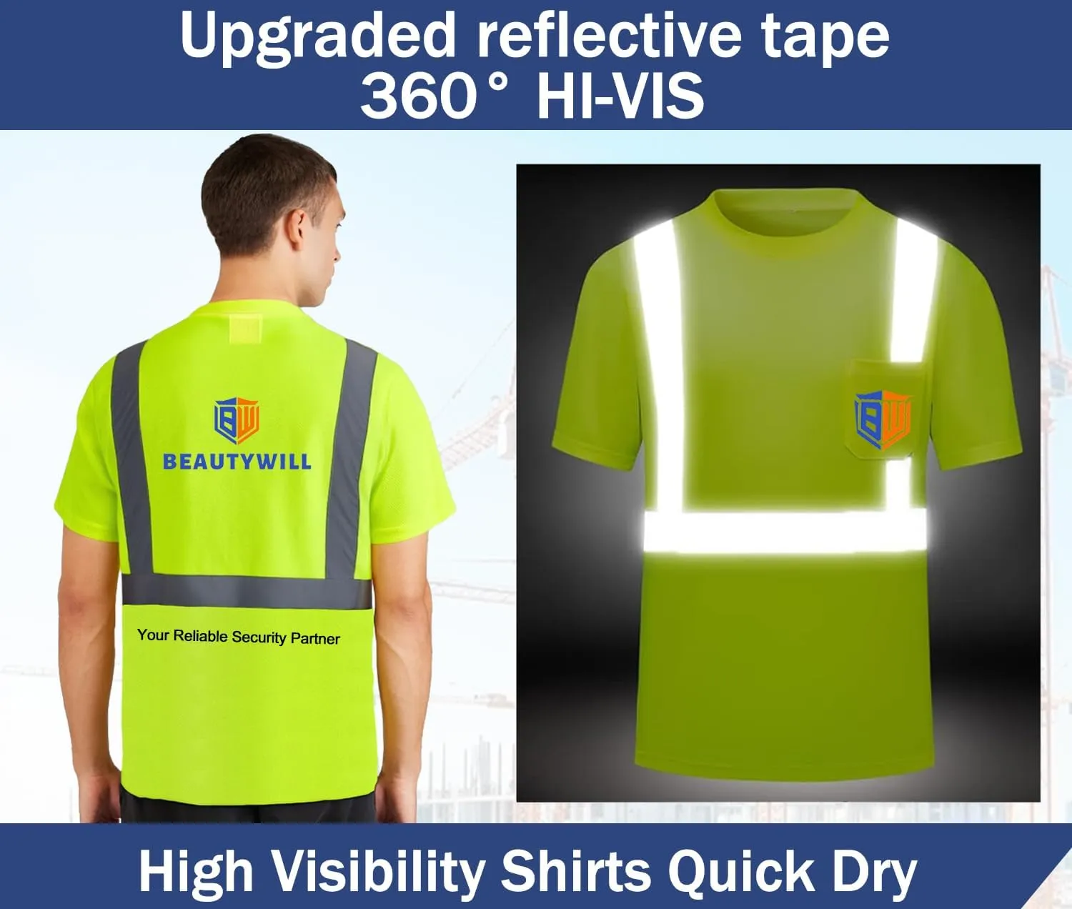 Custom Logo Shirts,Men’s Neon Quick Dry T-Shirts,Customized Shirts Short Sleeve Tshirts
