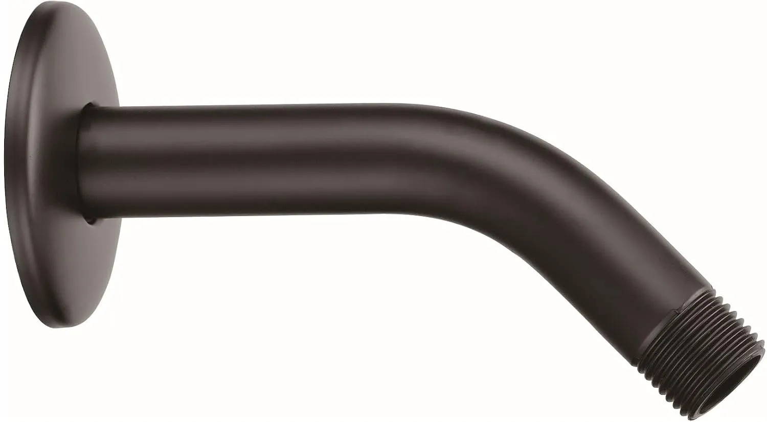 DANZE D481136BS 6" Showerarm w/Escutcheon Satin Black, Brushed Nickel