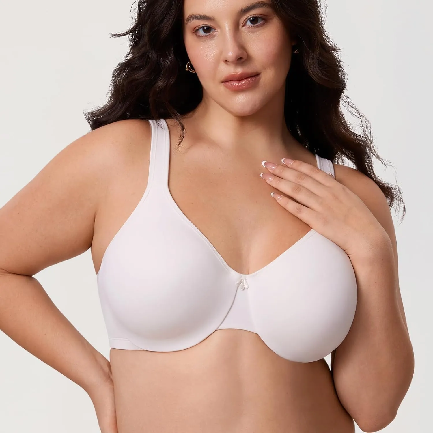 DELIMIRA Women's Minimizer Bra Plus Size Underwire Smooth Full Coverage Seamless Bras