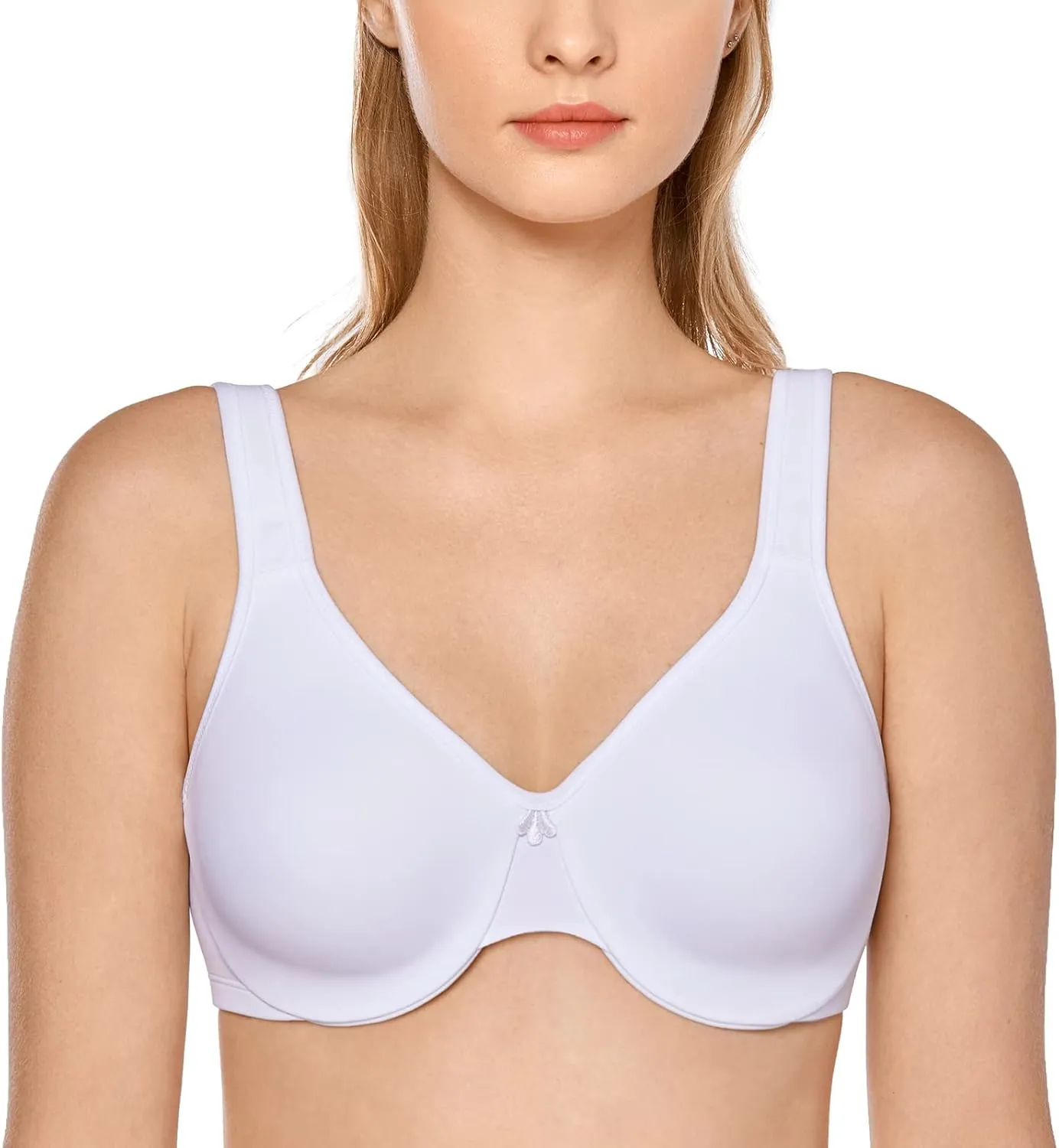 DELIMIRA Women's Minimizer Bra Plus Size Underwire Smooth Full Coverage Seamless Bras