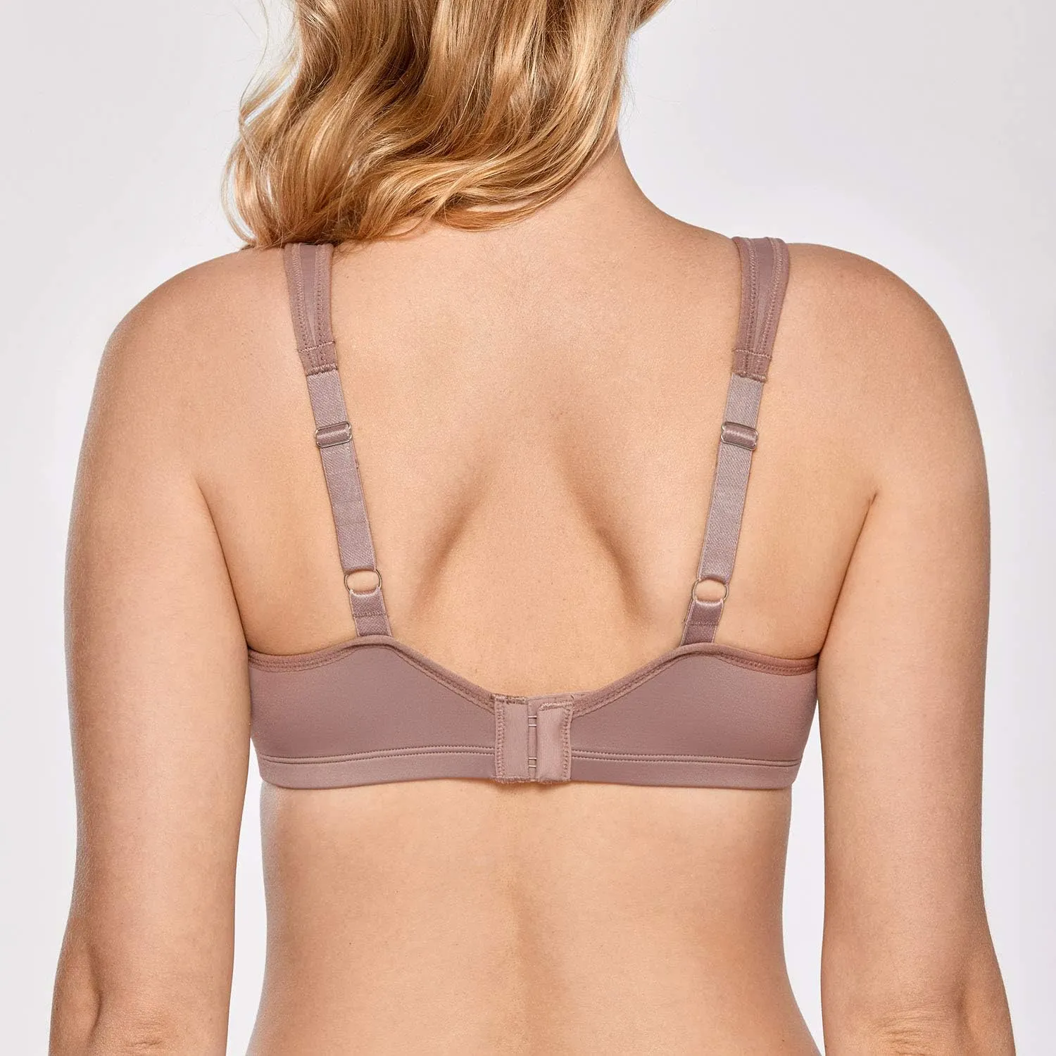 DELIMIRA Women's Minimizer Bra Plus Size Underwire Smooth Full Coverage Seamless Bras