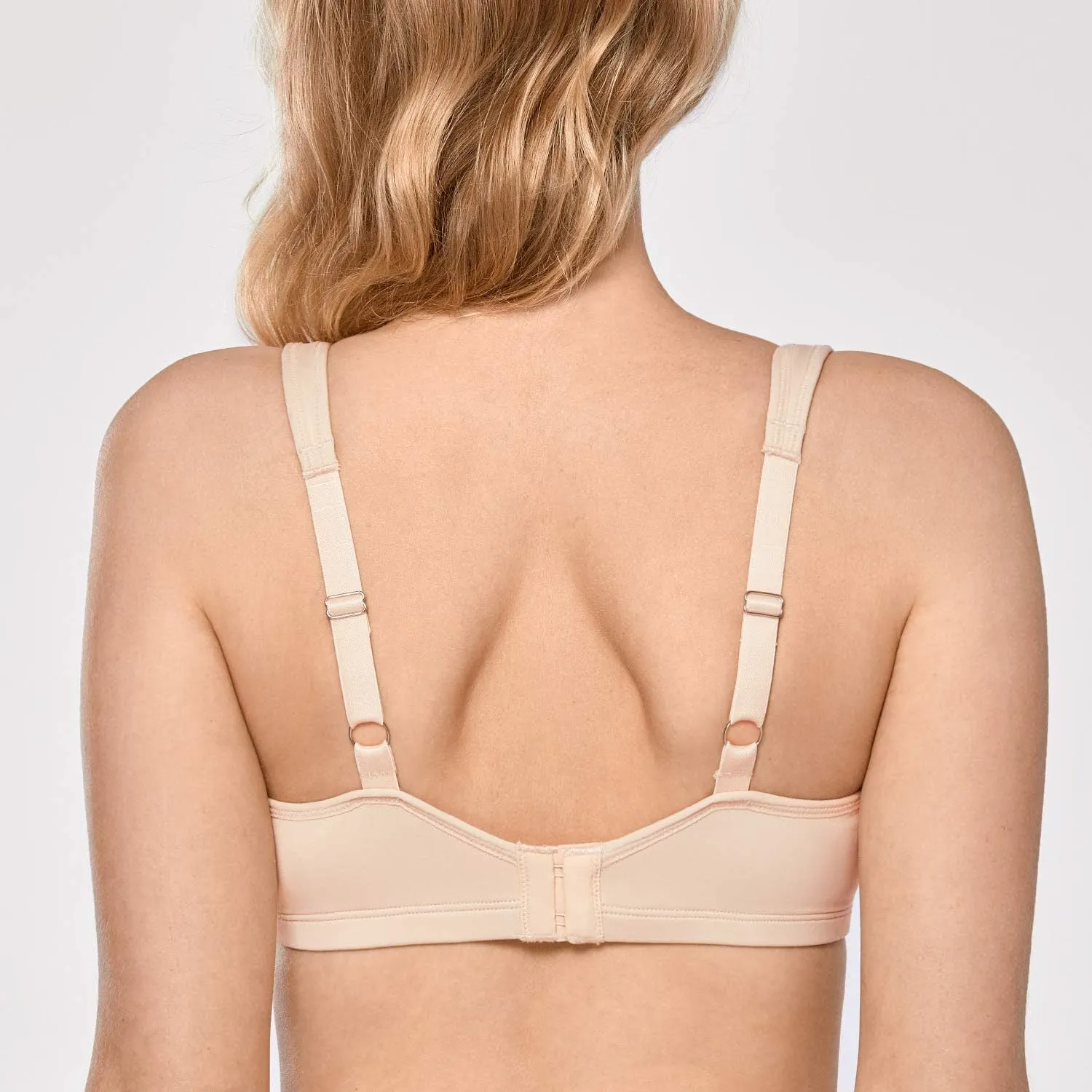 DELIMIRA Women's Minimizer Bra Plus Size Underwire Smooth Full Coverage Seamless Bras