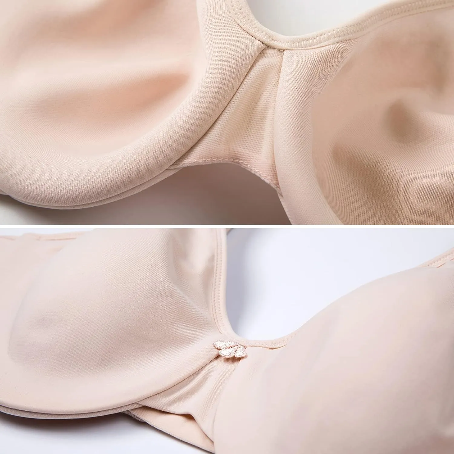 DELIMIRA Women's Minimizer Bra Plus Size Underwire Smooth Full Coverage Seamless Bras