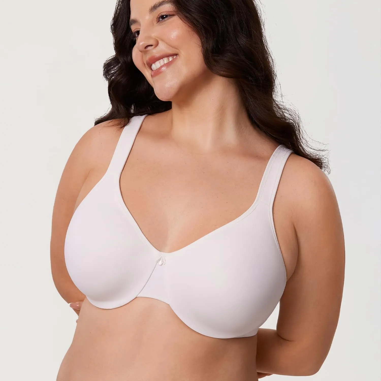 DELIMIRA Women's Minimizer Bra Plus Size Underwire Smooth Full Coverage Seamless Bras