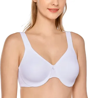 DELIMIRA Women's Minimizer Bra Plus Size Underwire Smooth Full Coverage Seamless Bras