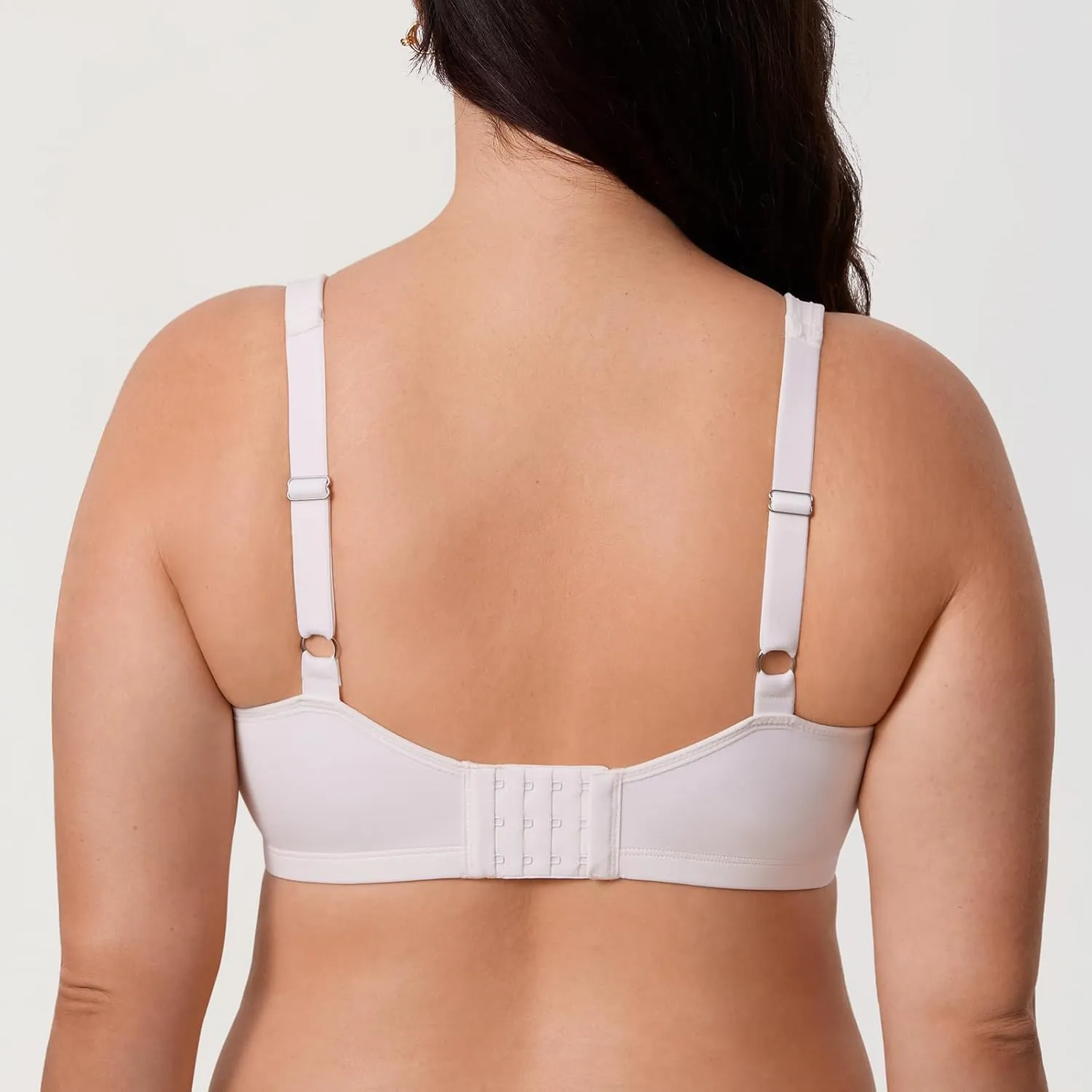 DELIMIRA Women's Minimizer Bra Plus Size Underwire Smooth Full Coverage Seamless Bras
