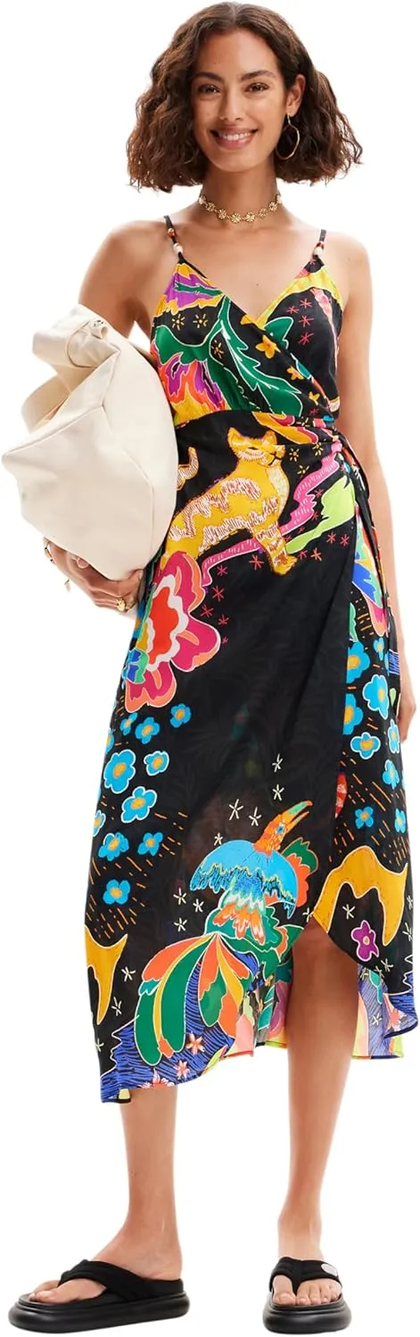 Desigual Women's Standard Woman Woven Dress Swimwear